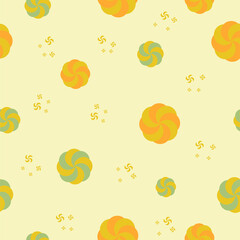 Flowers colorful seamless pattern