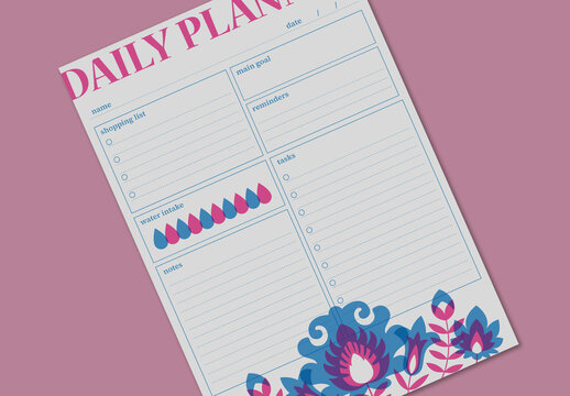 Riso Print Style Planner