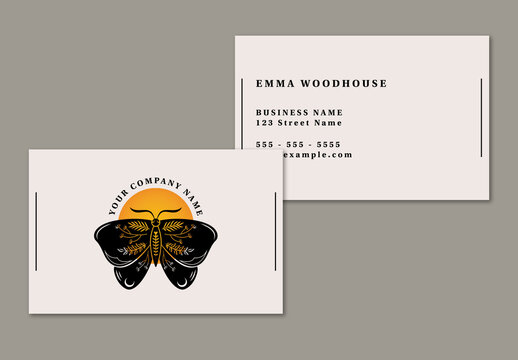 Butterfly Business Card