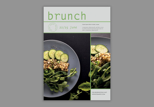 Minimal Brunch Brochure Design