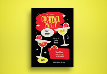 Cocktail Party Flyer Layout