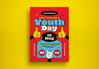 International Youth Day Flyer Layout