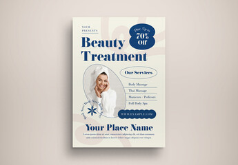 Beauty Treatment Flyer Layout