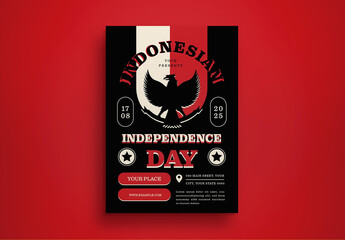 Indonesian Independence Day Layout Flyer