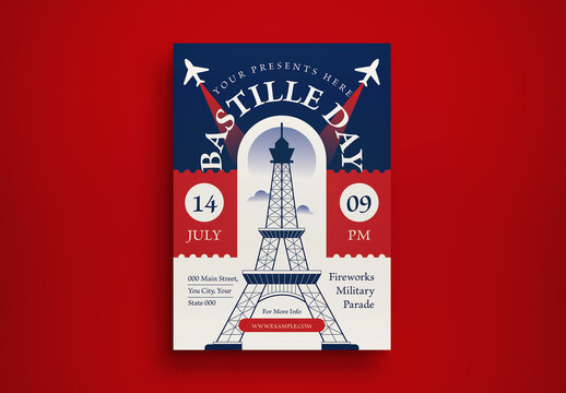 Bastille Day Flyer Layout