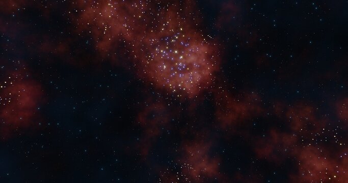 Nebula background. Galaxy in the universe. 3d rendering.	