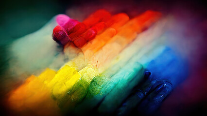 Macro rainbow pastels, texture background