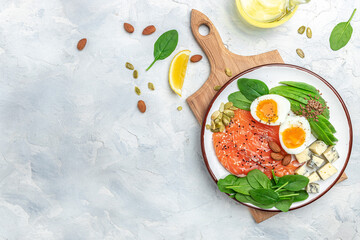 Set low carbs products with high protein and good fat source. Healthy fats, clean eating for weight...