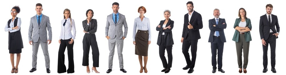Business people full length portraits - 517779995