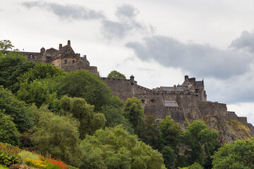 Fototapeta na wymiar Edinburgh Castle, historic castle in Edinburgh, UK.