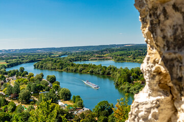 Unterwegs im wunderschönen Tal der Seine am Château Gaillard - Les Andelys - Normandie - Frankreich