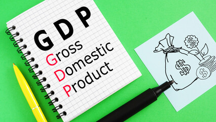 Gross domestic product GDP is shown using the text
