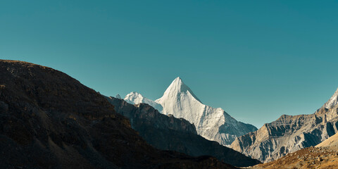 Obraz premium mount jampayang in yading, daocheng