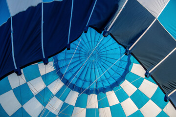 Part view of a hot air balloon
