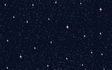 Starry background with stars vector illustration 10 eps