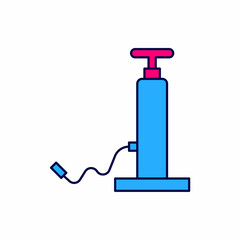 Filled outline Car air pump icon isolated on white background. Vector