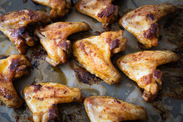 Roasted or grilled chicken wings