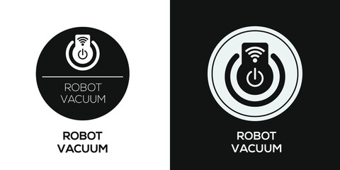 Creative (Robot vacuum) Icon, Vector sign.