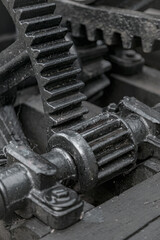 Old Industrial Machine Gears