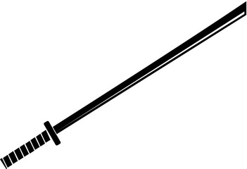 vector image of a samurai sword (katana)