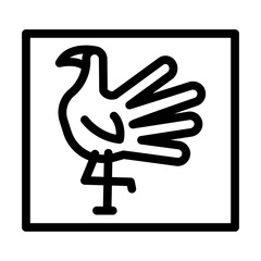 Fototapeta premium preschool sections line icon vector. preschool sections sign. isolated contour symbol black illustration