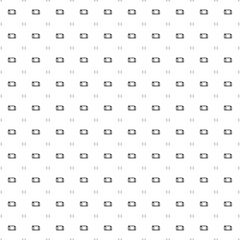 Square seamless background pattern from geometric shapes are different sizes and opacity. The pattern is evenly filled with black football goal symbols. Vector illustration on white background