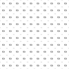 Square seamless background pattern from geometric shapes are different sizes and opacity. The pattern is evenly filled with black football goal symbols. Vector illustration on white background