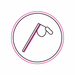 Filled outline Microphone icon isolated on white background. On air radio mic microphone. Speaker sign. Vector