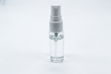
plastic water diffuser bottle on white background