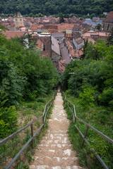 Over view of Brasov city Romania