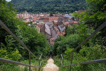 Over view of Brasov city Romania