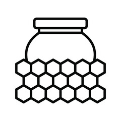 Honey icon. honey spa therapy sign. vector illustration