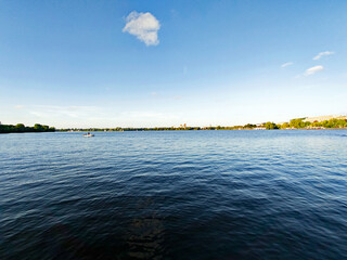 Blick über die Alster in Hamburg