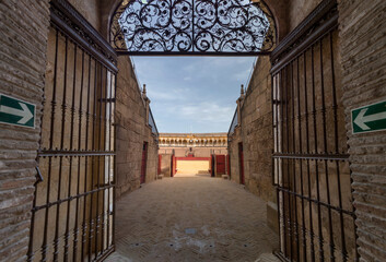 The Plaza de Toros in Seville, Andalusia, Spain
