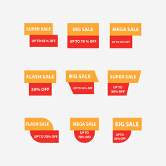 Sales label collection Vector