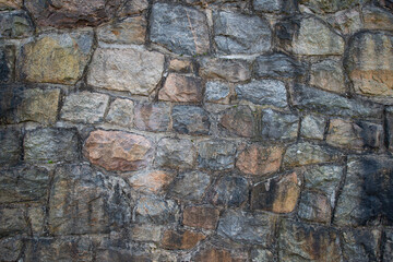 monumental wall from big old stones