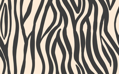 Abstract modern zebra seamless pattern. Animals trendy background. White and black decorative vector stock illustration for print, card, postcard, fabric, textile. Modern ornament of stylized skin