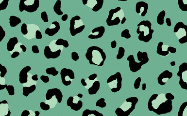 Abstract modern leopard seamless pattern. Animals trendy background. Color decorative vector stock illustration for print, card, postcard, fabric, textile. Modern ornament of stylized skin