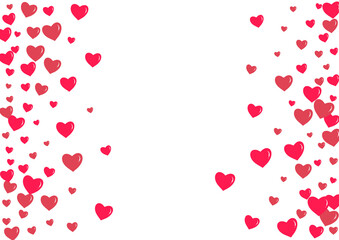 Pink Papercut Vector White Backgound. Happy Heart