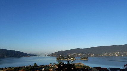 Panorámica de la Ría de Vigo, Galicia
