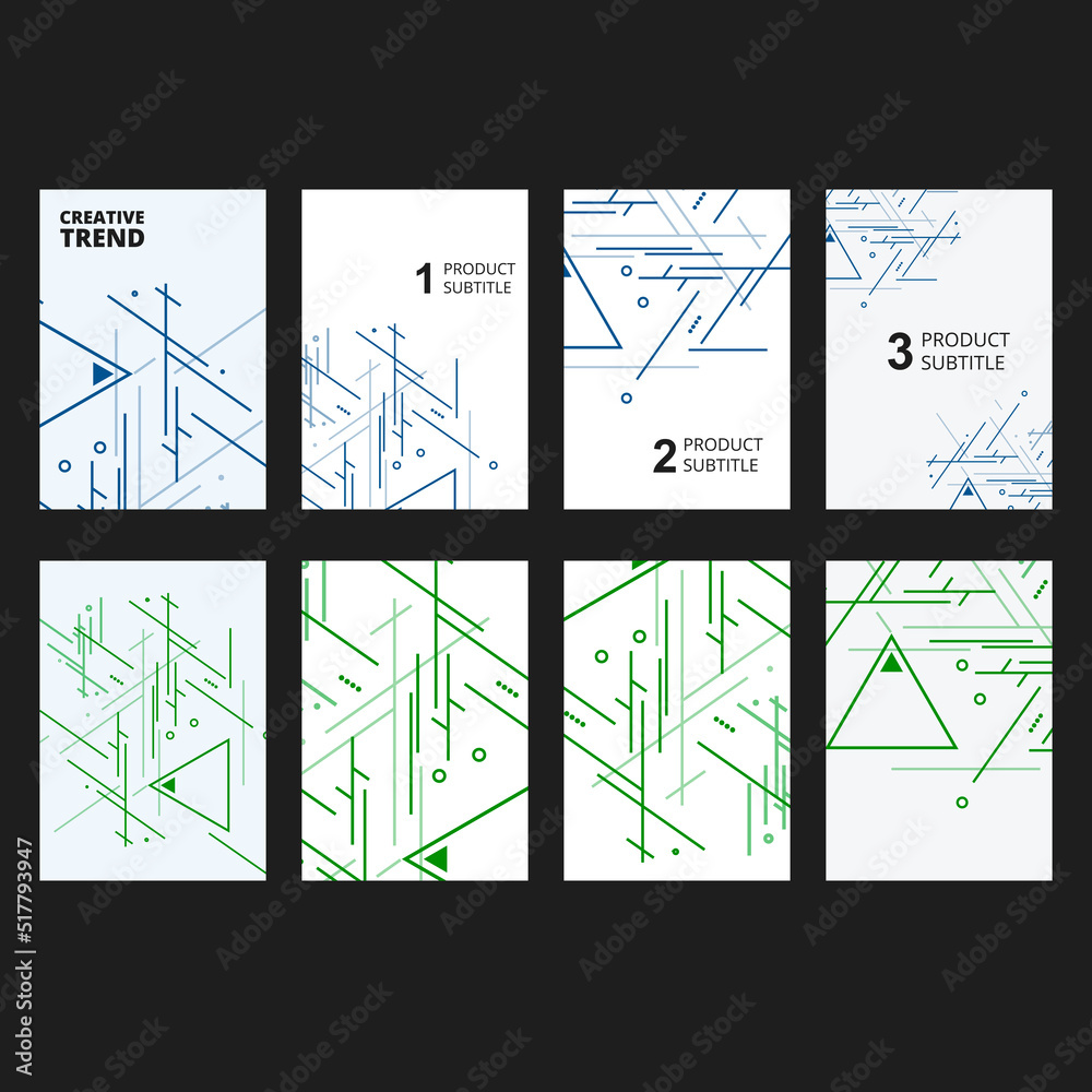 Fototapete Vector geometric background with triangles. Cover technology pattern. Abstract lines and tiangular shapes