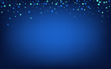 Blue Square Celebrate Blue Vector Background.