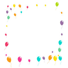 Cartoon Birthday Inflatable Ball Vector  White