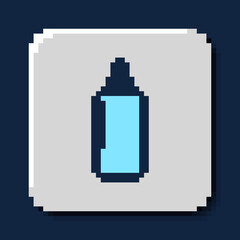 Filled outline Punching bag icon isolated on blue background. Vector