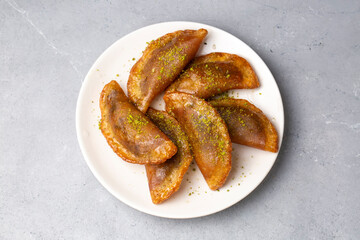 Traditional Turkish Dessert Tas Kadayif