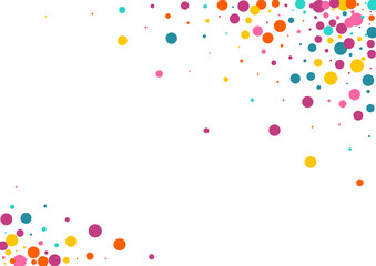 Multicolored Round Independence Vector White