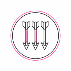 Filled outline Crossed arrows icon isolated on white background. Vector
