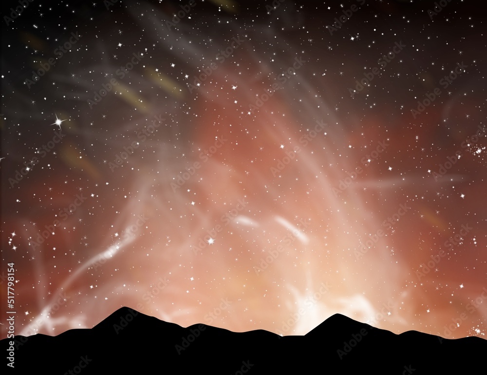 Canvas Prints image of outer space with beautiful stars