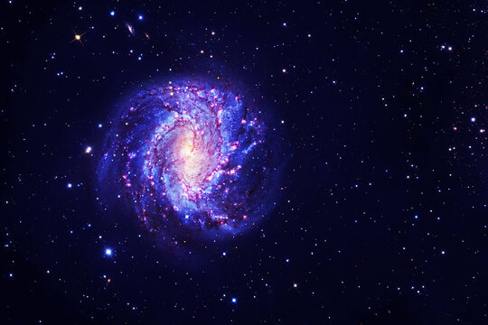 Blue galaxy. Elements of this image furnished by NASA