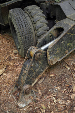 Excavator Locking Arm In Detail.